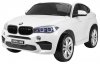 BMW X6M XXL dla 2 dzieci Biały SUV + Pilot + Ekoskóra